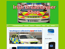 Tablet Screenshot of irishbreathalyzershop.ie